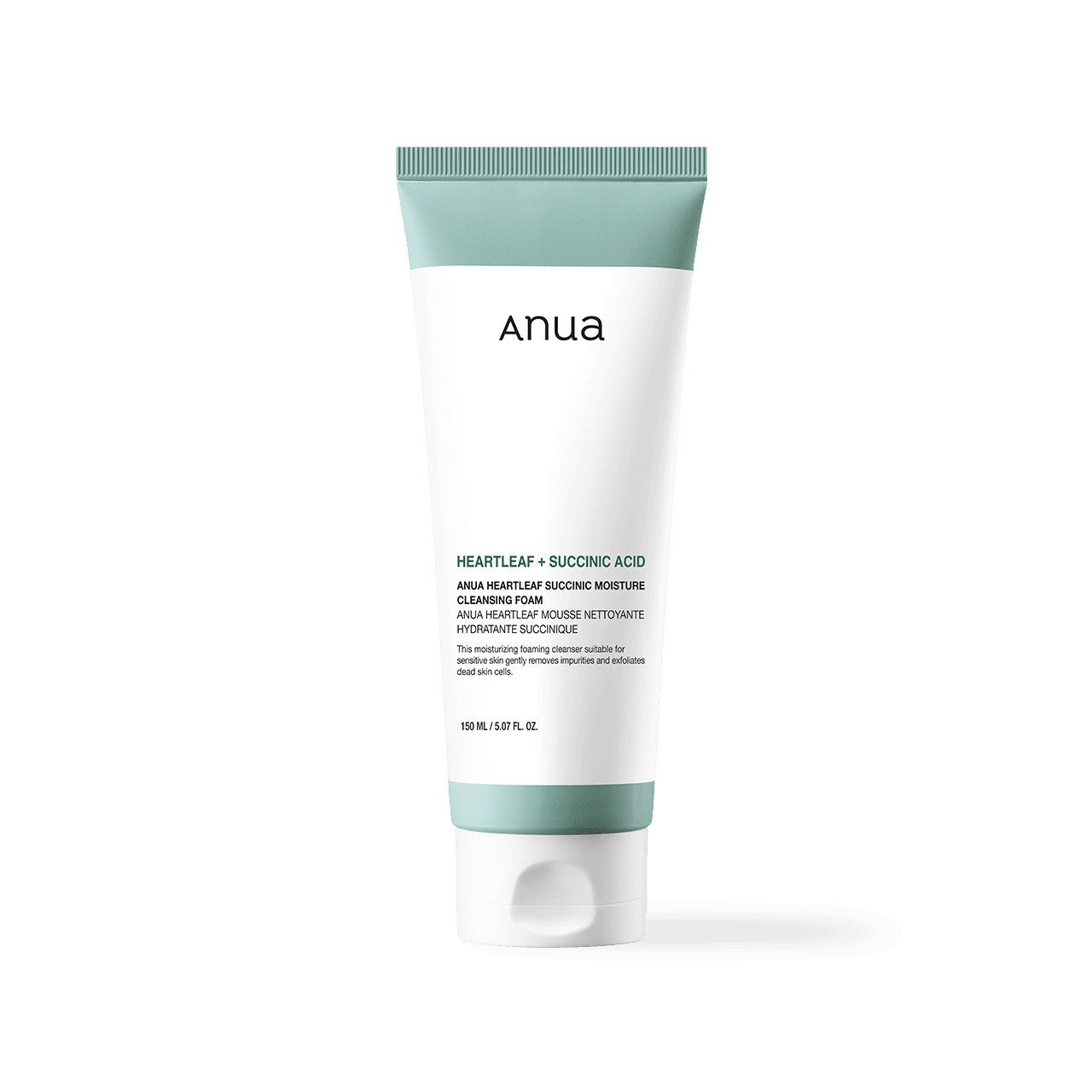 Photo of product anua HEARTLEAF SUCCINIC MOISTURE CLEANSING FOAM 150ml