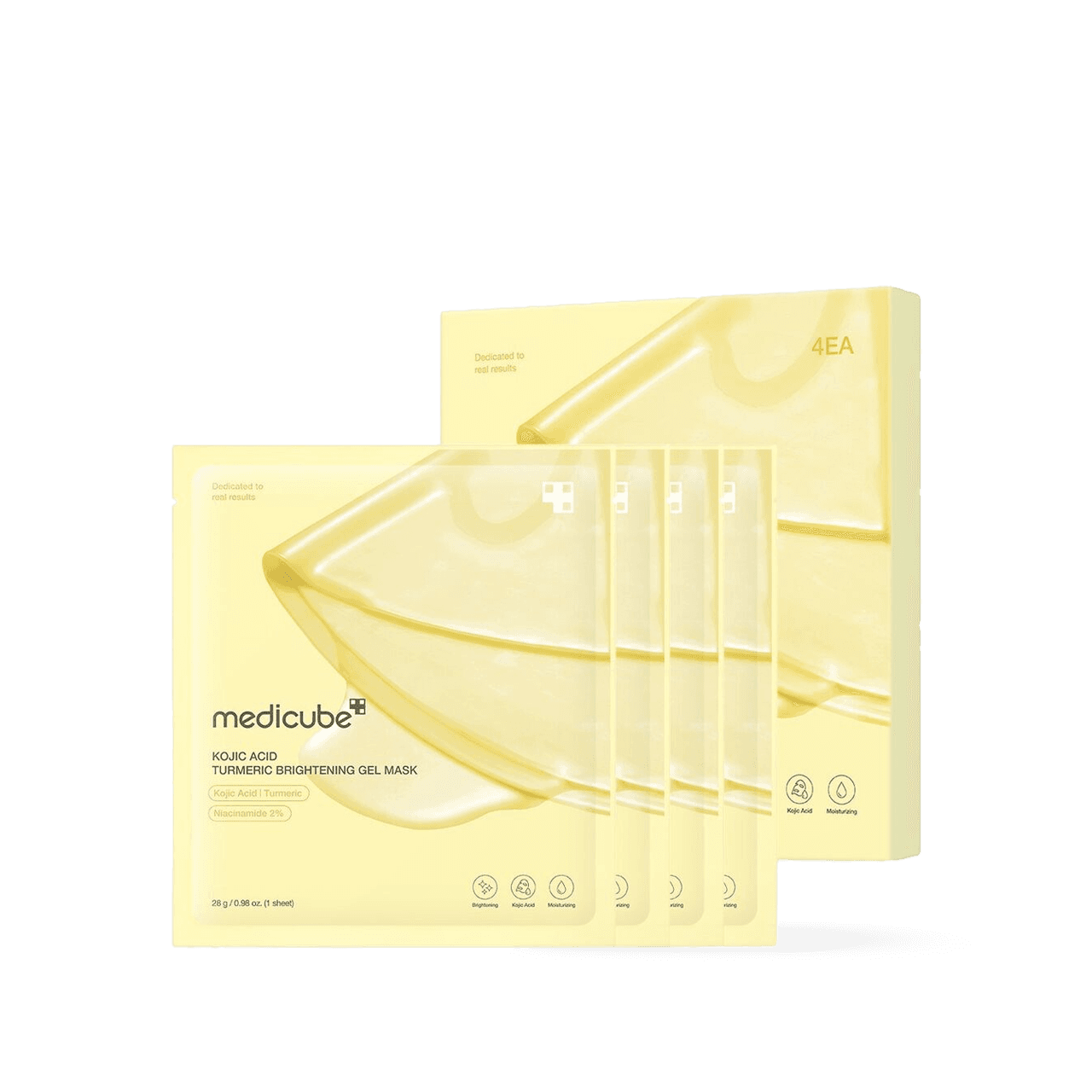 Photo of product medicube Kojic Acid Turmeric Brightening Gel Mask 4EA