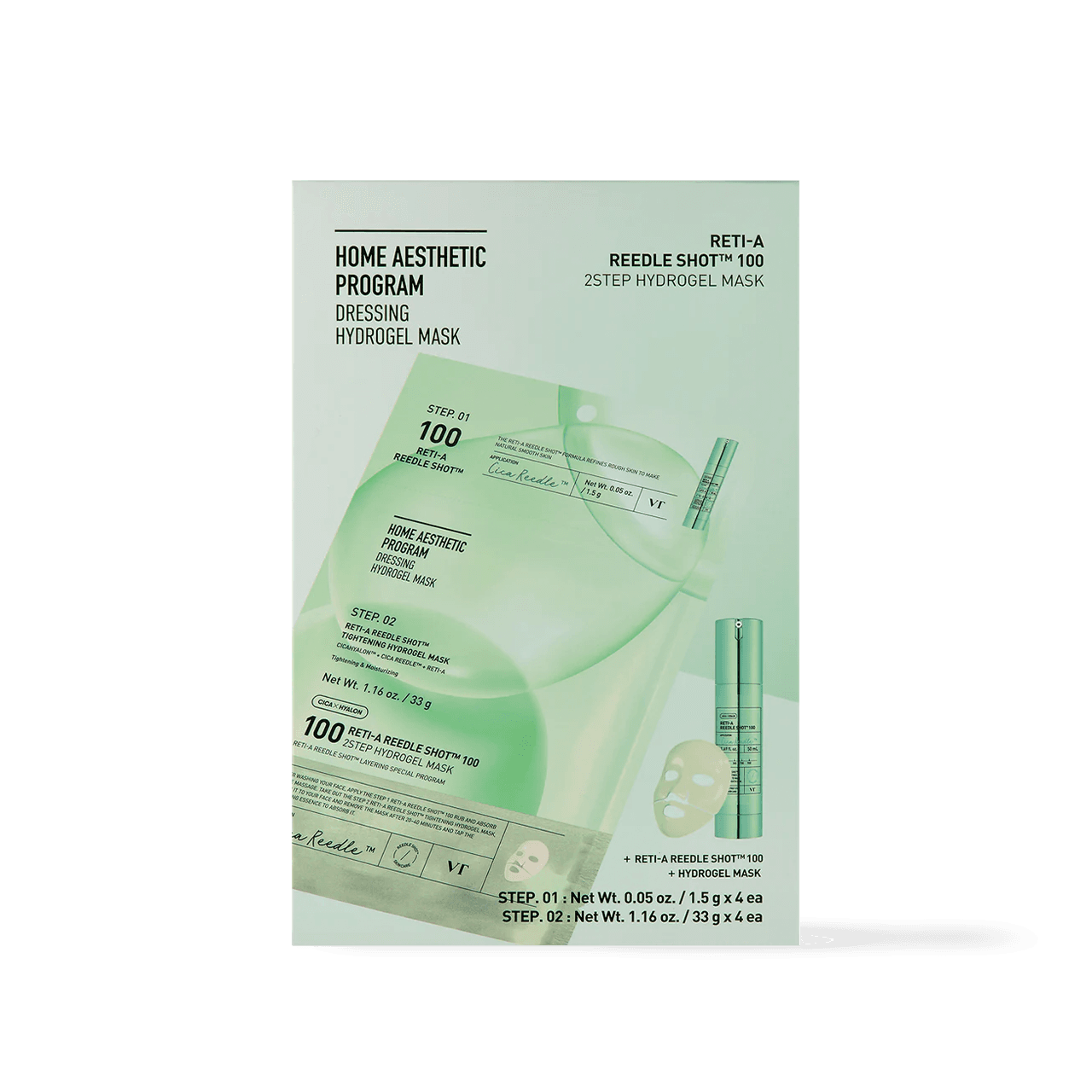 Photo of product VT Cosmetics RETI-A Reedle Shot 100 2STEP Hydrogel Mask 4e