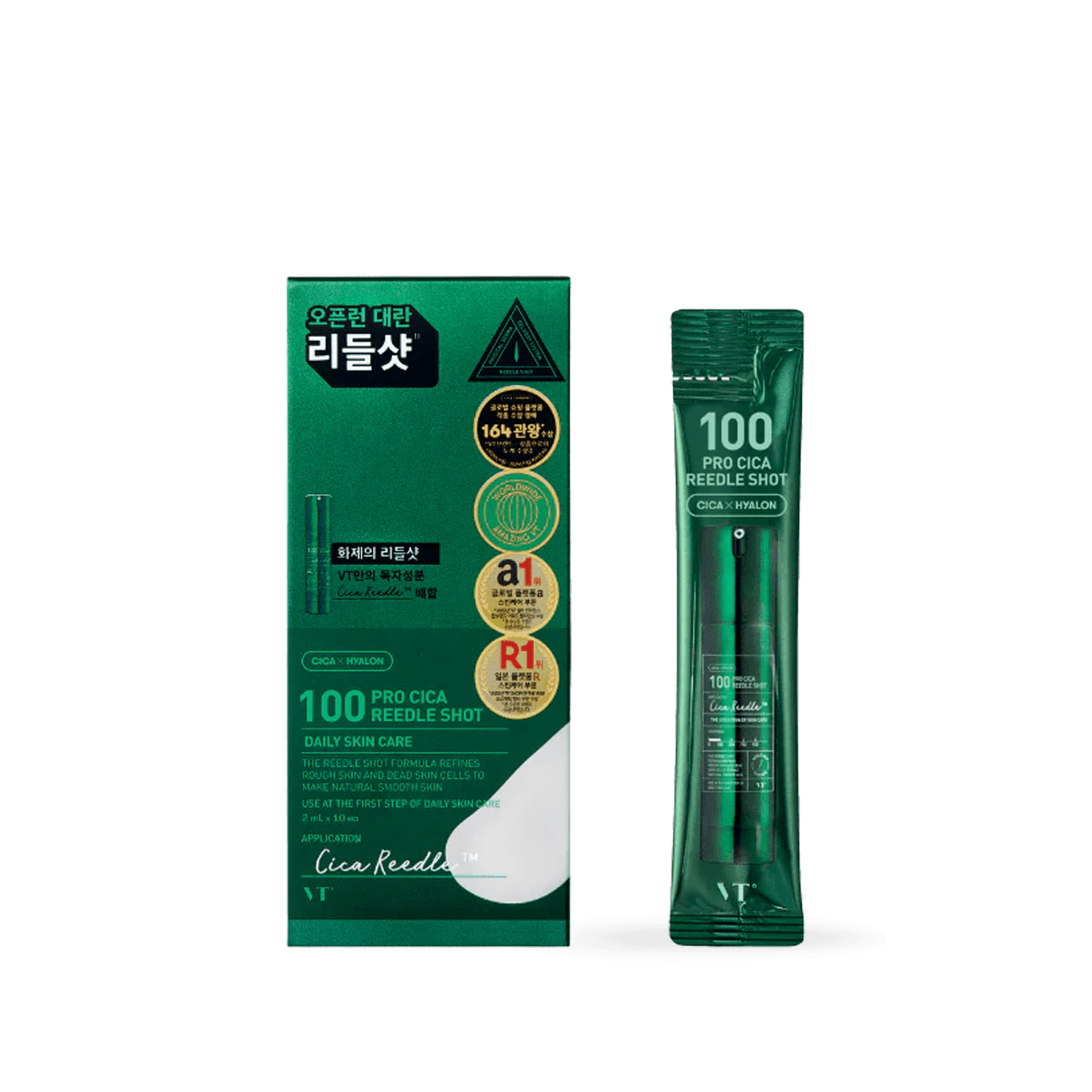 Photo of product VT Cosmetics 100 PRO CICA Reedle Shot 10ea
