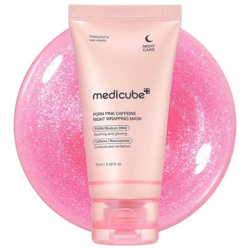 Photo of product medicube PDRN Pink Caffeine Overnight Wrapping Mask 75ml