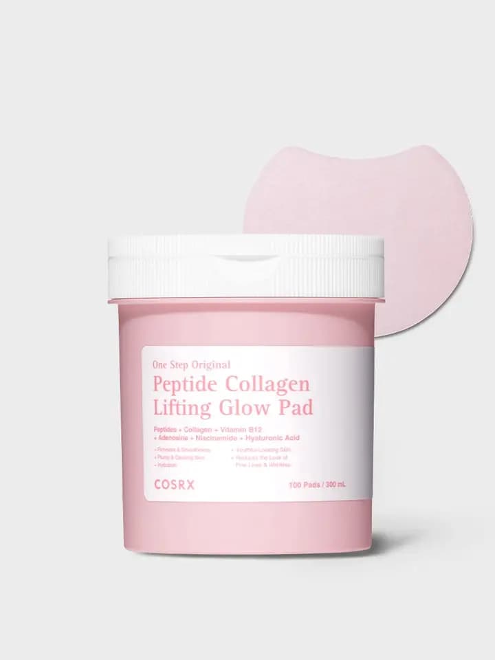 Photo of product COSRX One Step Original Peptide Collagen Lifting Glow Pad 100ea